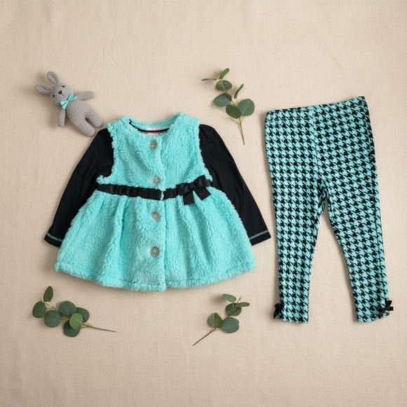 New Without Tags Kids Headquarters Baby Girl outfit set size 6 - Picture 1 of 2